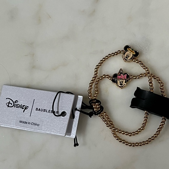 Disney BaubleBar Halloween Mickey Pumpkin/Minnie Witch 2 Piece Bracelets - Picture 2 of 2